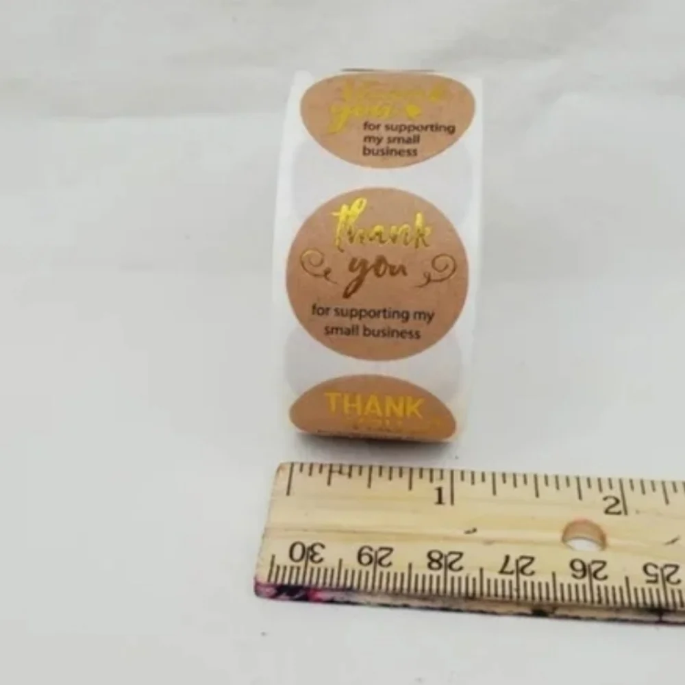 500 Pieces Roll Thank You Sealing Sticker